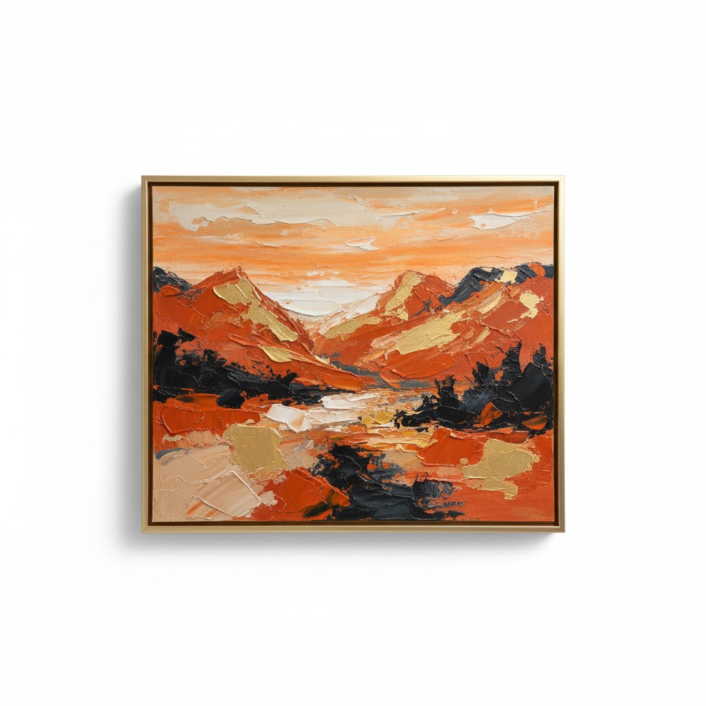 Abstract landscape painting