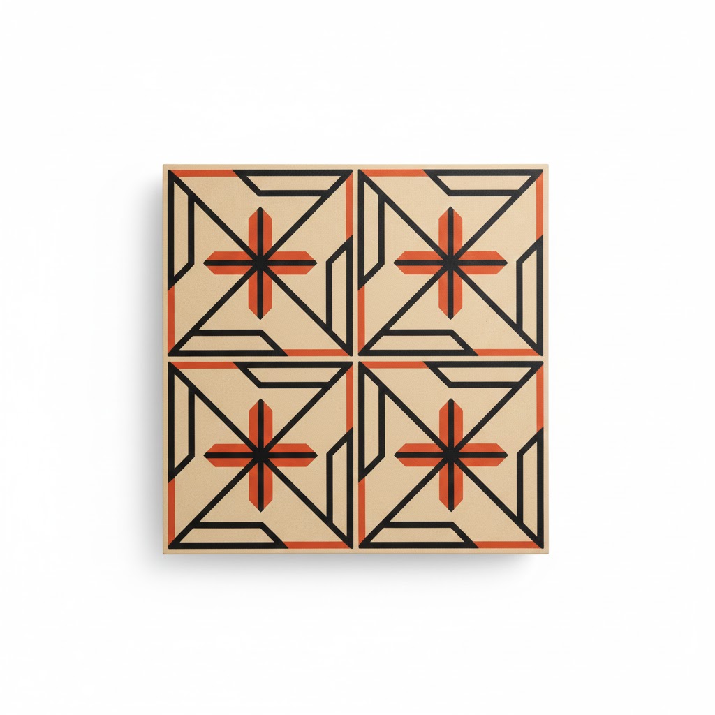 Contemporary geometric wall panel