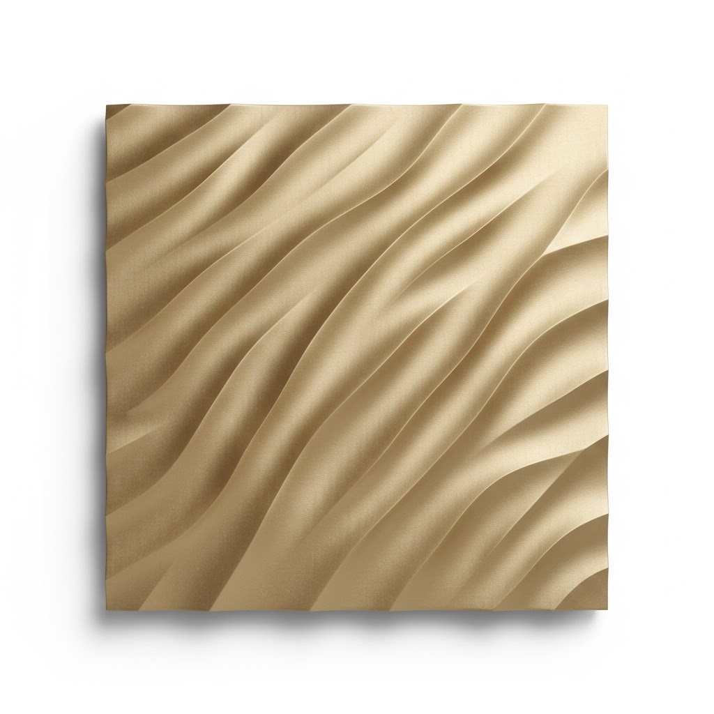 Metallic accent wall panel